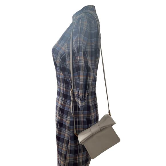 Ted Baker Niasina White Bow Top Handle Leather Crossbody Bag - Picture 2 of 14